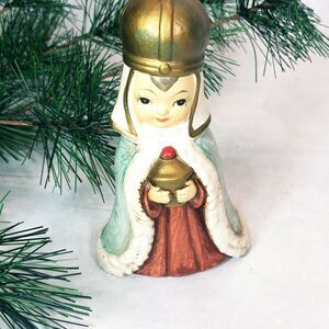 Vintage Wisemen Children's Nativity Manger Wiseman Standing Figurines 4 1/2"